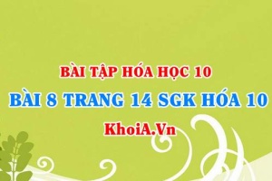 Bài 8 trang 14 SGK Hóa 10: Số khối, Số hiệu nguyên tử, nguyên tử khối trung bình